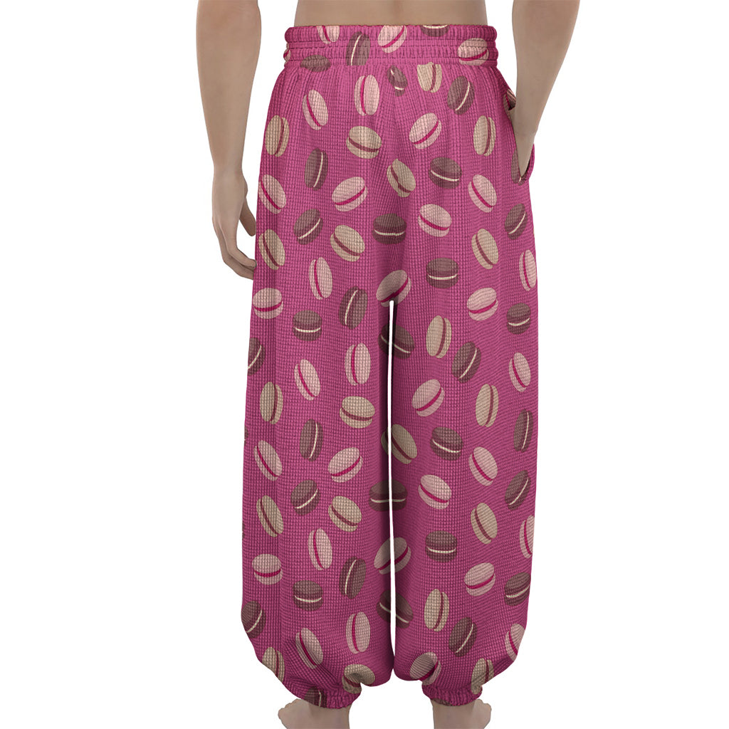Sweet Macarons Pattern Print Lantern Pants