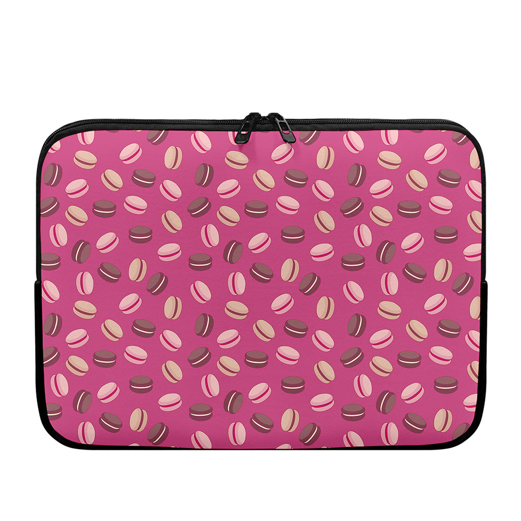 Sweet Macarons Pattern Print Laptop Sleeve