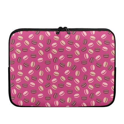 Sweet Macarons Pattern Print Laptop Sleeve