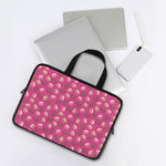 Sweet Macarons Pattern Print Laptop Sleeve With Handle