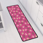 Sweet Macarons Pattern Print Long Kitchen Mat