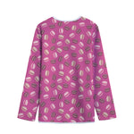 Sweet Macarons Pattern Print Long Sleeve Short Coat