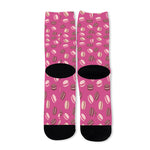 Sweet Macarons Pattern Print Long Socks