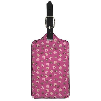 Sweet Macarons Pattern Print Luggage Tag