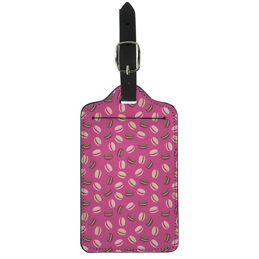 Sweet Macarons Pattern Print Luggage Tag