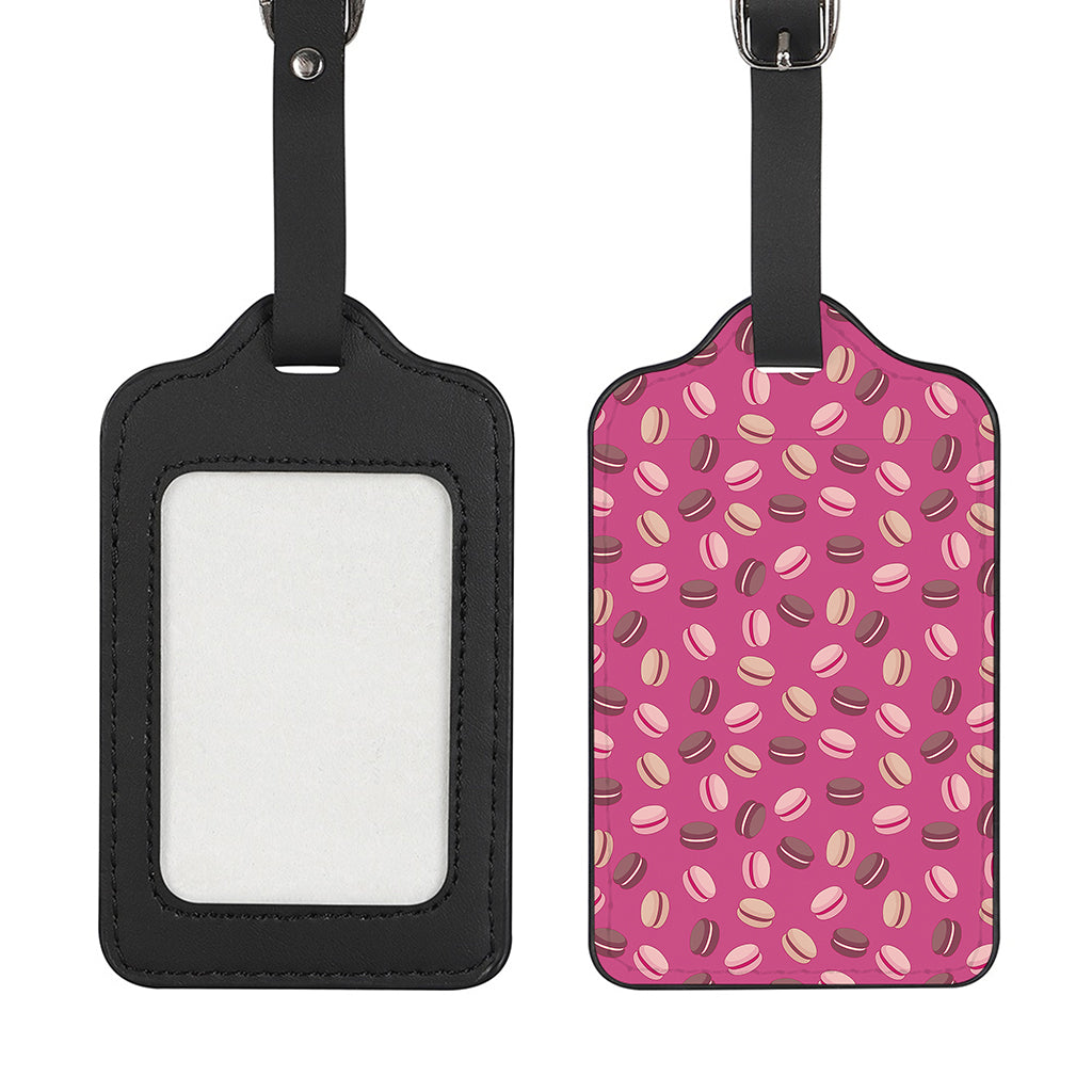Sweet Macarons Pattern Print Luggage Tag