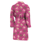 Sweet Macarons Pattern Print Men's Bathrobe