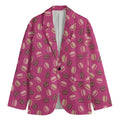 Sweet Macarons Pattern Print Men's Cotton Blazer