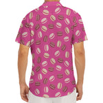 Sweet Macarons Pattern Print Men's Deep V-Neck Shirt