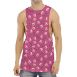 Sweet Macarons Pattern Print Men's Muscle Tank Top