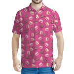 Sweet Macarons Pattern Print Men's Polo Shirt