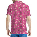Sweet Macarons Pattern Print Men's Polo Shirt