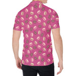 Sweet Macarons Pattern Print Men's Shirt