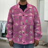 Sweet Macarons Pattern Print Men's Shirt Jacket