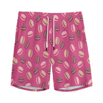 Sweet Macarons Pattern Print Men's Sports Shorts