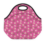Sweet Macarons Pattern Print Neoprene Lunch Bag