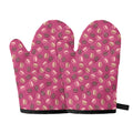 Sweet Macarons Pattern Print Oven Mitts
