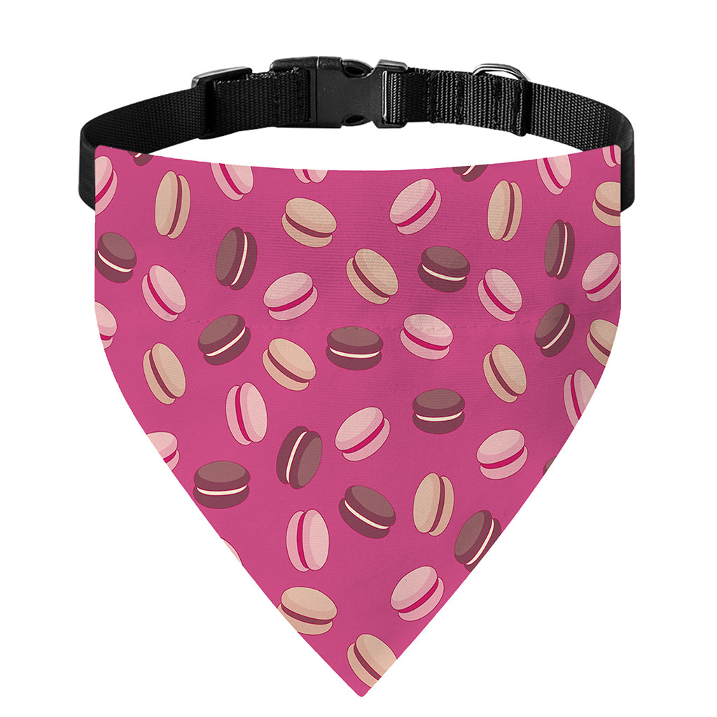 Sweet Macarons Pattern Print Over The Collar Dog Bandana