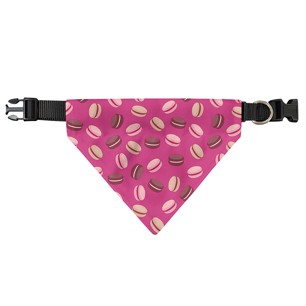 Sweet Macarons Pattern Print Over The Collar Dog Bandana