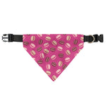 Sweet Macarons Pattern Print Over The Collar Dog Bandana