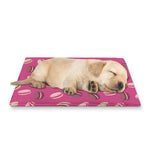 Sweet Macarons Pattern Print Pet Cooling Mat Cover