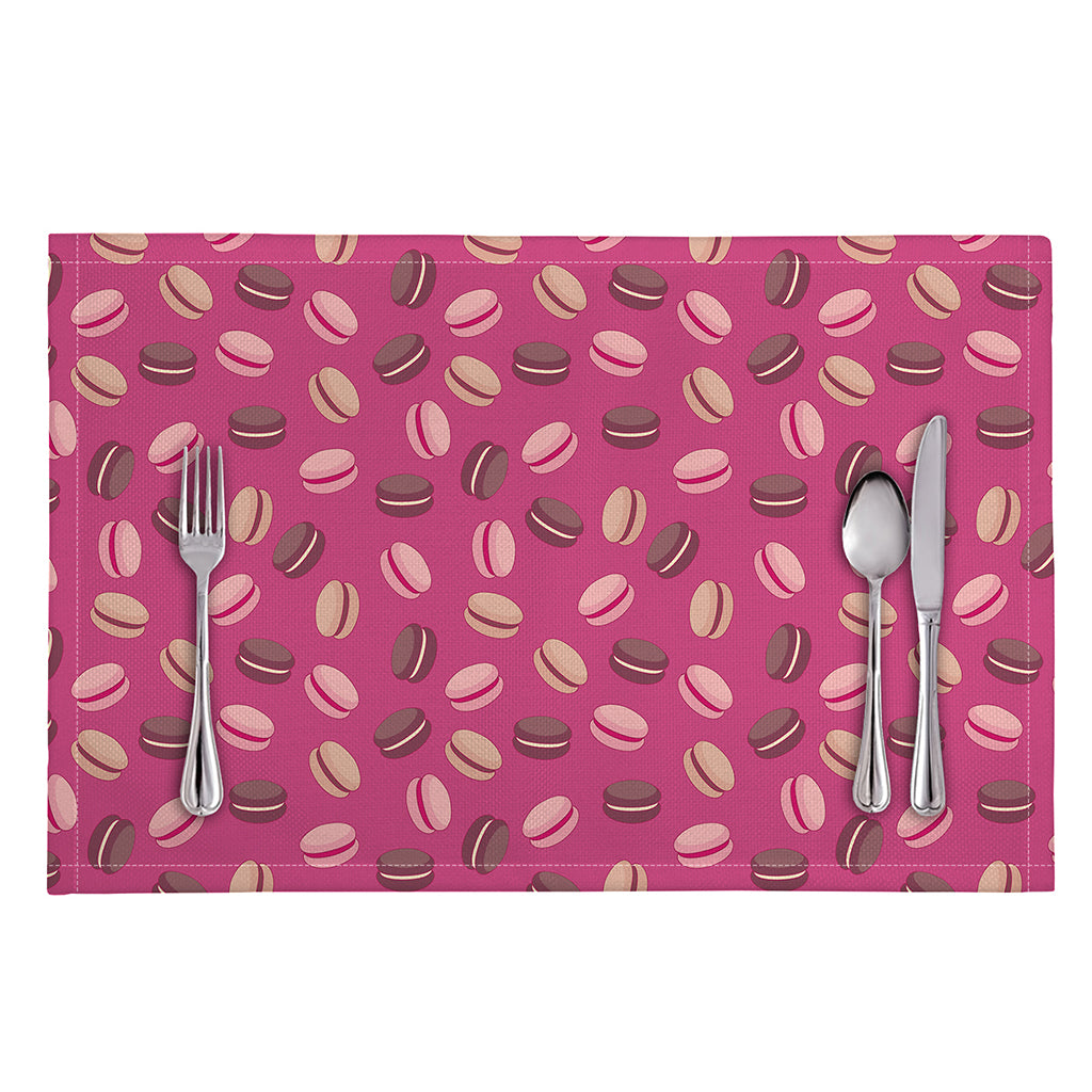 Sweet Macarons Pattern Print Placemat
