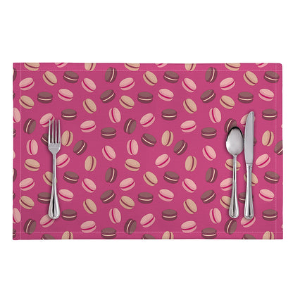 Sweet Macarons Pattern Print Placemat