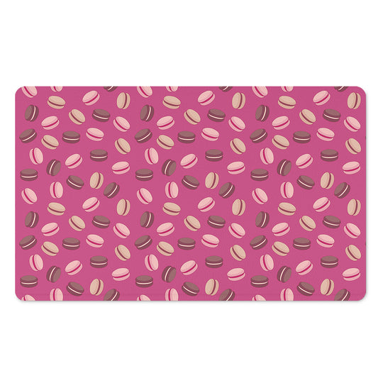 Sweet Macarons Pattern Print Polyester Doormat