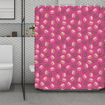 Sweet Macarons Pattern Print Polyester Shower Curtain