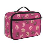 Sweet Macarons Pattern Print Portable Lunch Bag