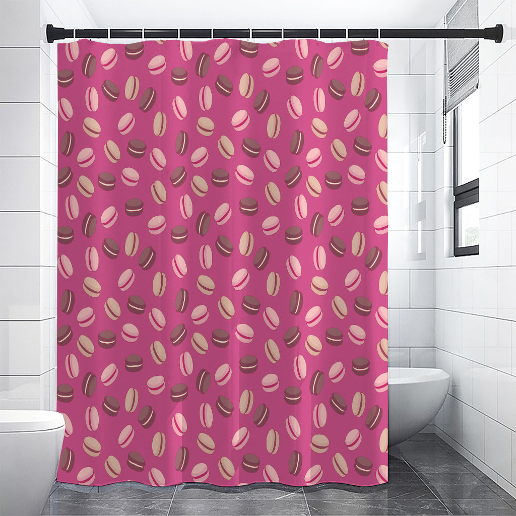 Sweet Macarons Pattern Print Premium Shower Curtain