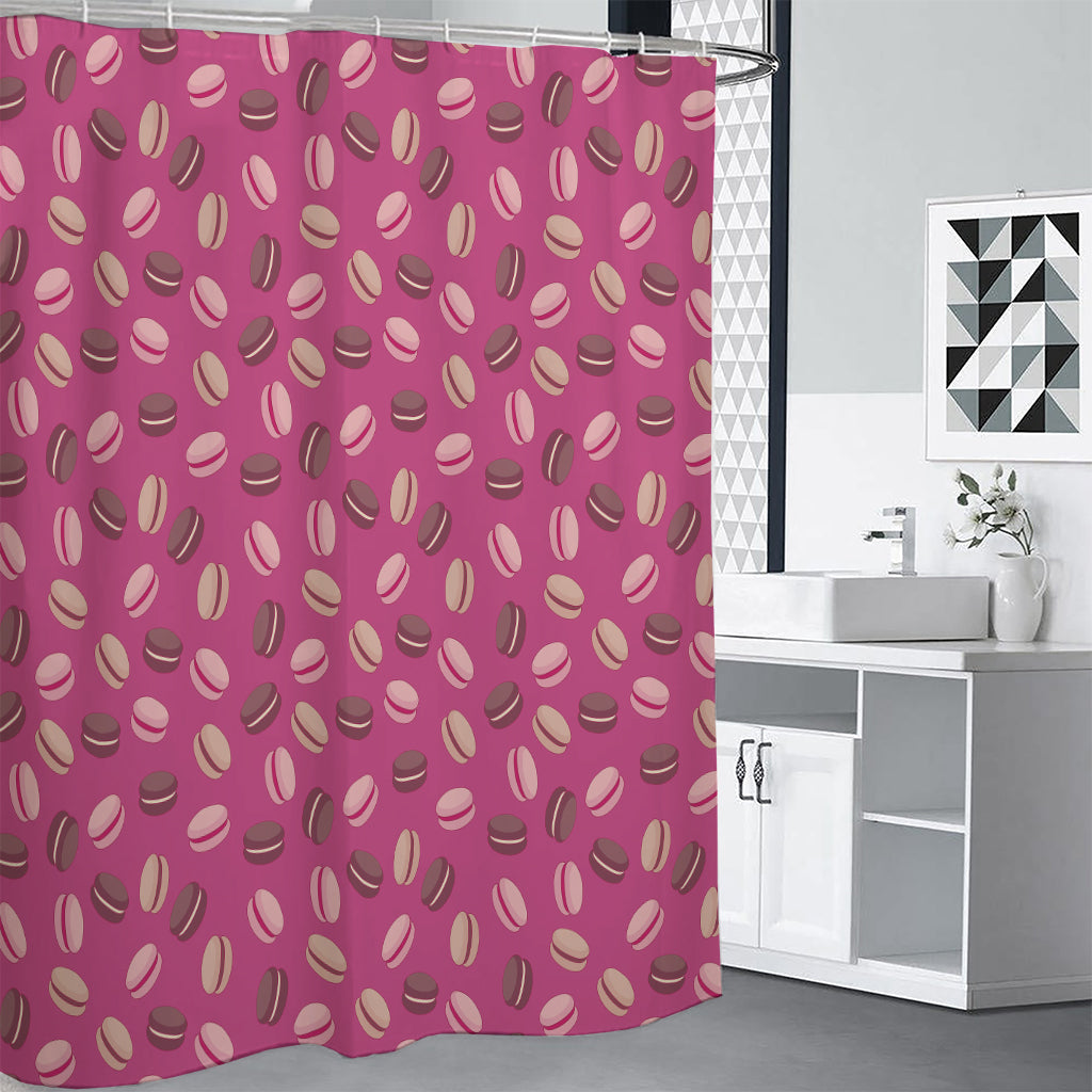 Sweet Macarons Pattern Print Premium Shower Curtain