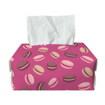 Sweet Macarons Pattern Print Rectangle Tissue Box Cover
