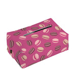 Sweet Macarons Pattern Print Rectangle Tissue Box Cover