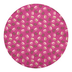 Sweet Macarons Pattern Print Round Blanket