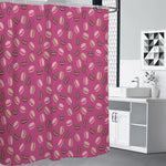 Sweet Macarons Pattern Print Shower Curtain