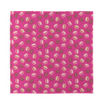 Sweet Macarons Pattern Print Silk Bandana