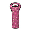 Sweet Macarons Pattern Print Single Neoprene Wine Tote