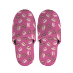 Sweet Macarons Pattern Print Slippers