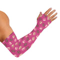 Sweet Macarons Pattern Print Sun Protection Arm Sleeves
