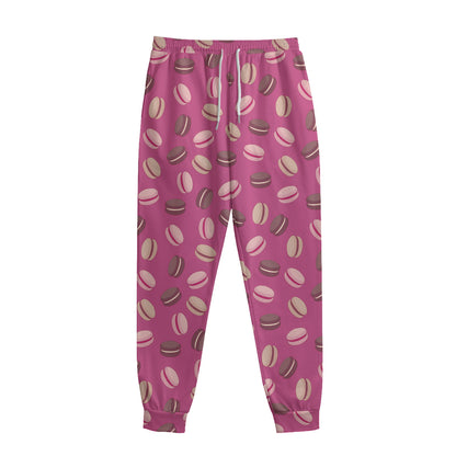 Sweet Macarons Pattern Print Sweatpants