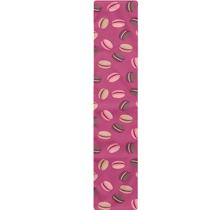Sweet Macarons Pattern Print Table Runner