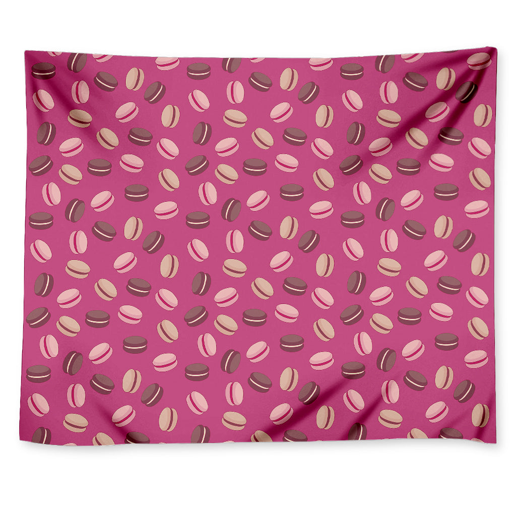 Sweet Macarons Pattern Print Tapestry