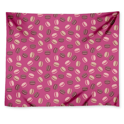 Sweet Macarons Pattern Print Tapestry