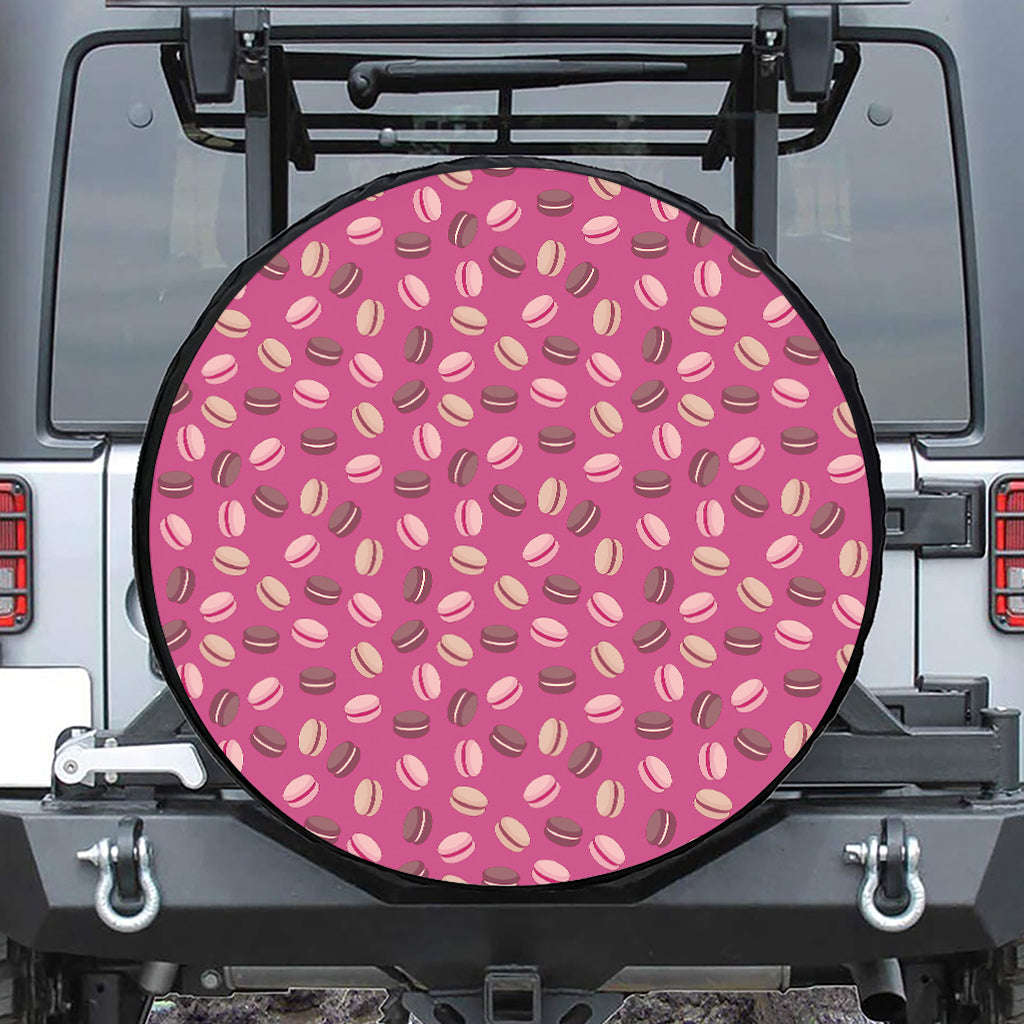 Sweet Macarons Pattern Print Tire Cover