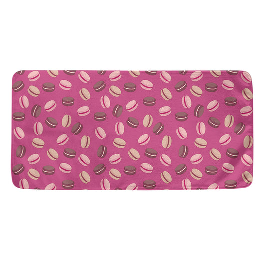 Sweet Macarons Pattern Print Towel