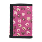 Sweet Macarons Pattern Print Trifold Wallet