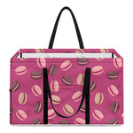 Sweet Macarons Pattern Print Utility Tote Bag