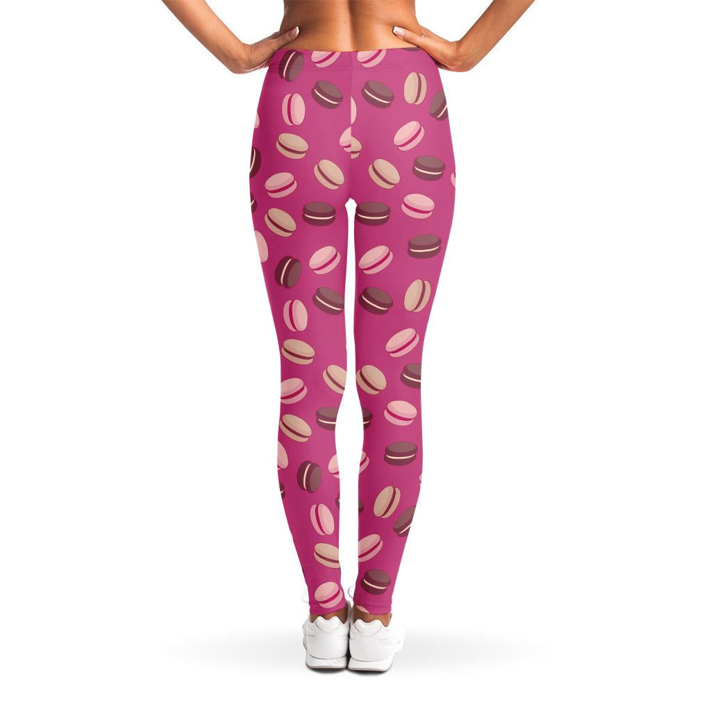 Sweet Macarons Pattern Print Women's Leggings