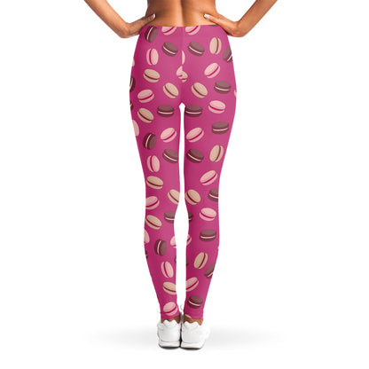 Sweet Macarons Pattern Print Women's Leggings
